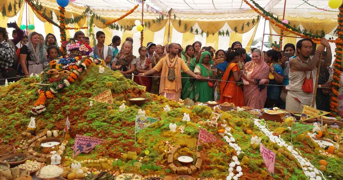 Govardhan Puja Celebration in India