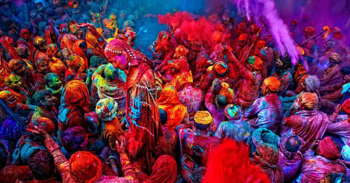 Holi color festival in India