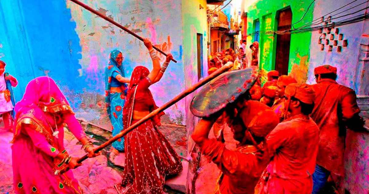 Lathmaar Holi Celebration in UP