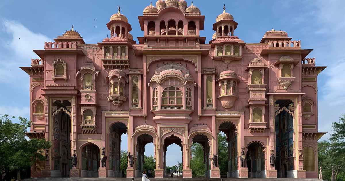 Patrika Gate in Jawahar Circle Park Jaipur